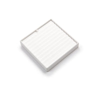 White Leatherette 10 Bracelet Tray