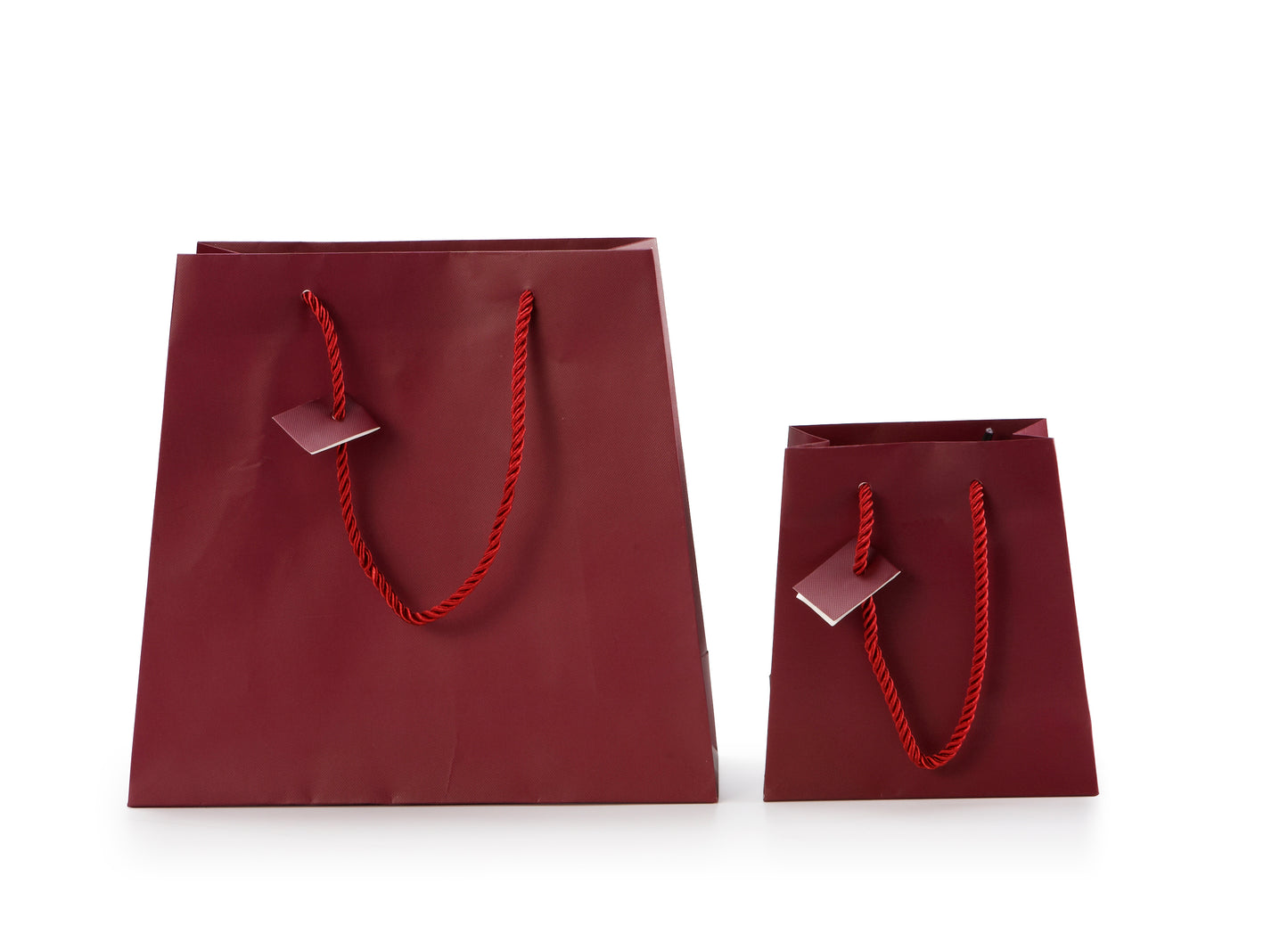 Burgundy Matte Laminated Tote Bag(Large)