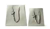 Silver Gray Matte Laminated Tote Bag (large)