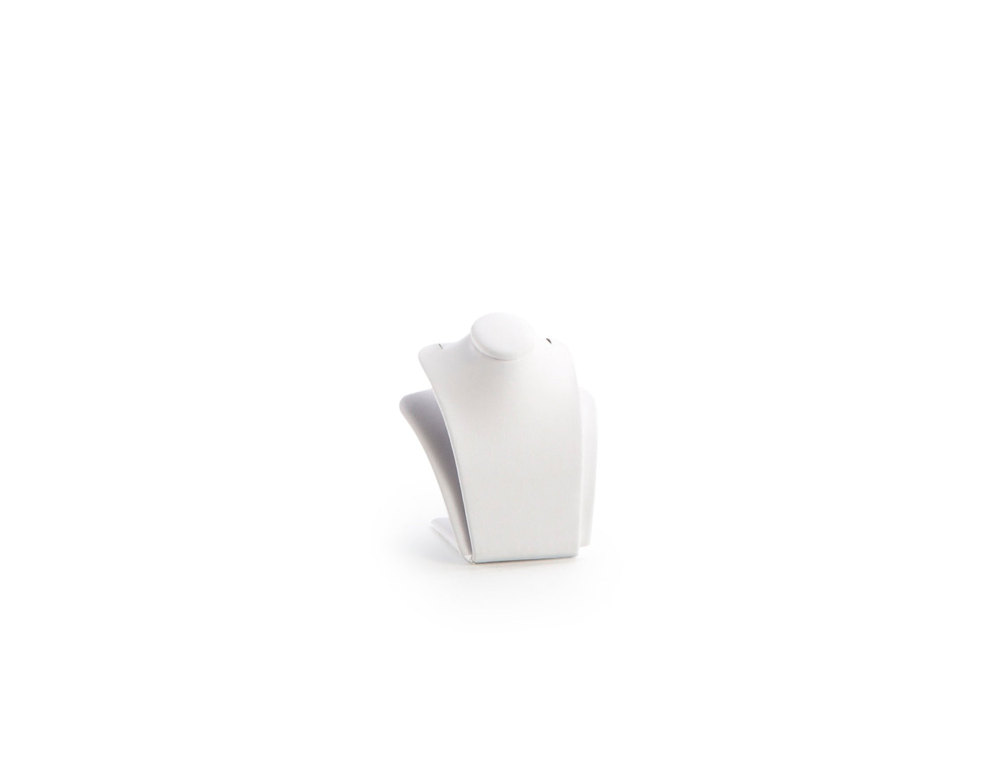 White Leatherette Small Pendant Stand