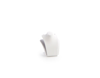 White Leatherette Small Pendant Stand