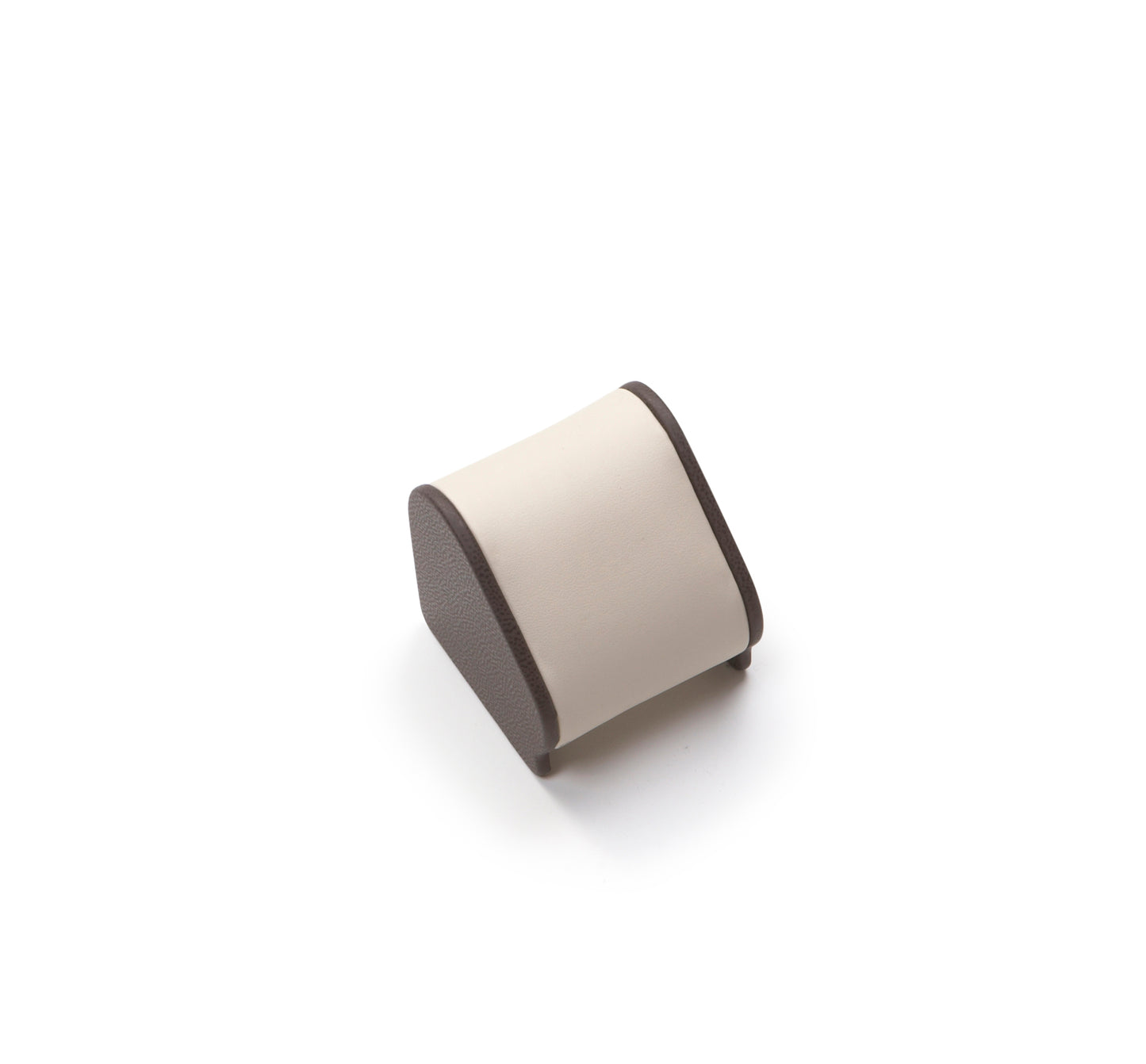Chocolate/Beige Leatherette Watch Stand