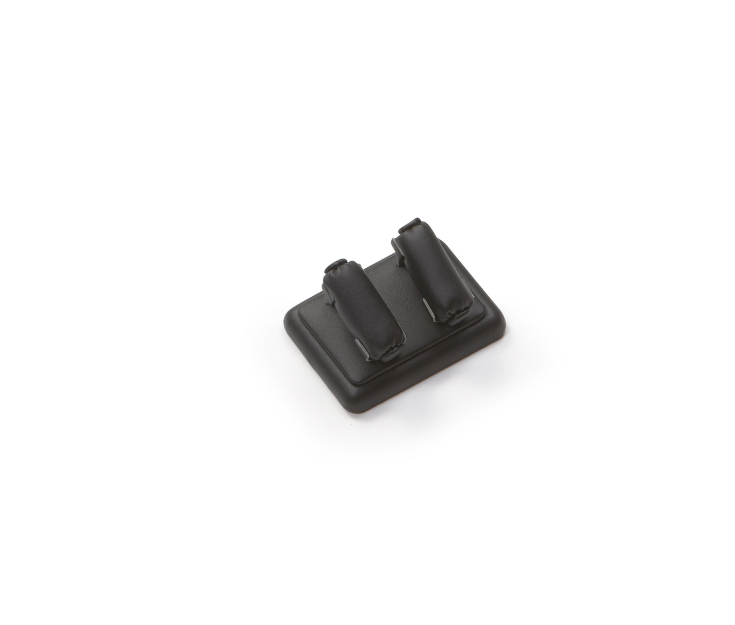 Black Leatherette 2 Ring Stand