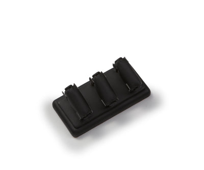 Black Leatherette 3 Ring Stand