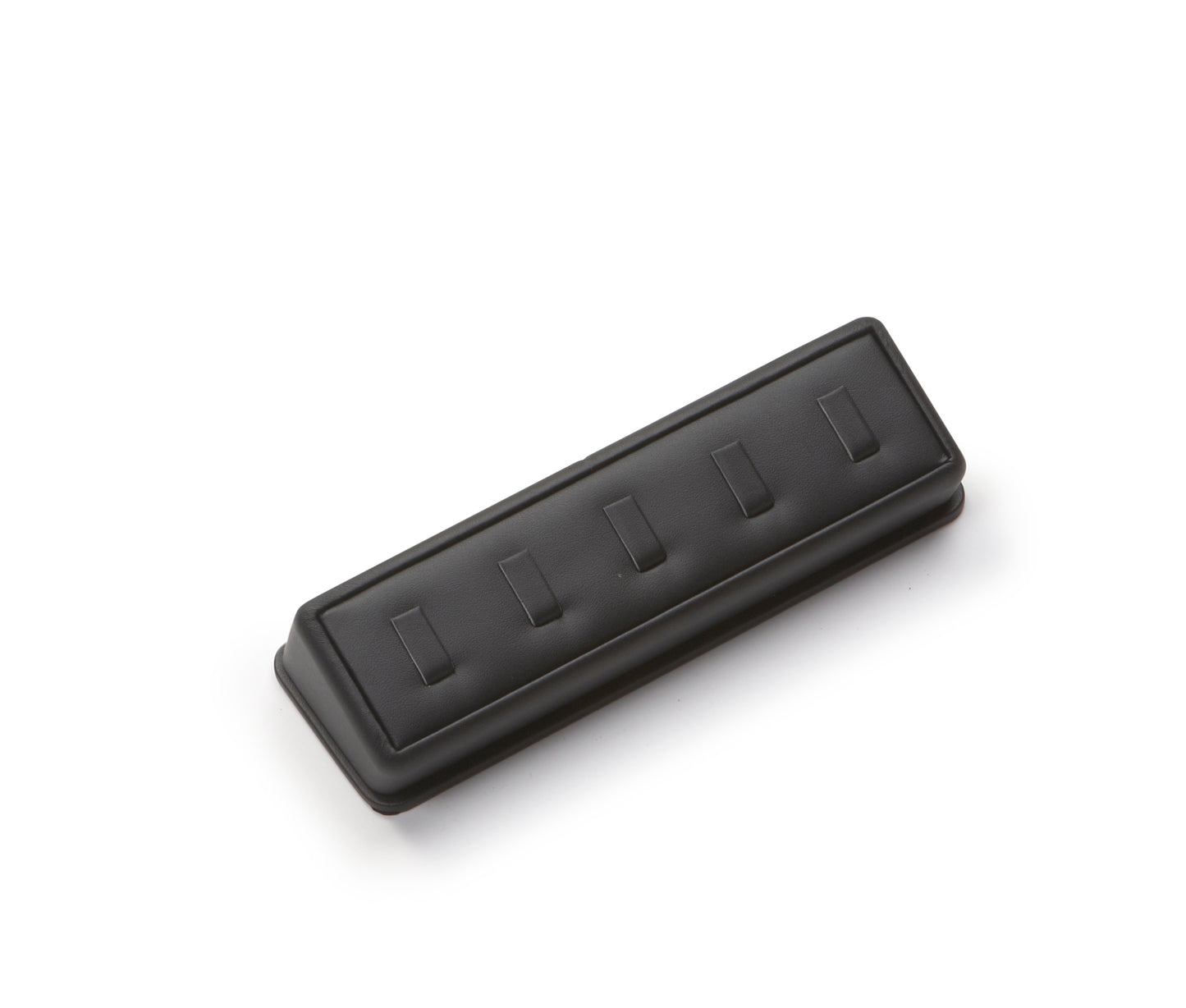 Black Leatherette 5 Ring Clip Stand