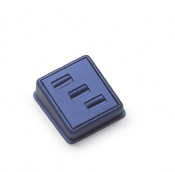 Navy Leatherette 3 Ring Slot Stand