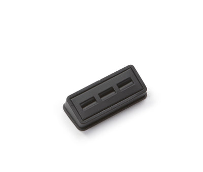 Black Leatherette 3 Ring Slot Stand