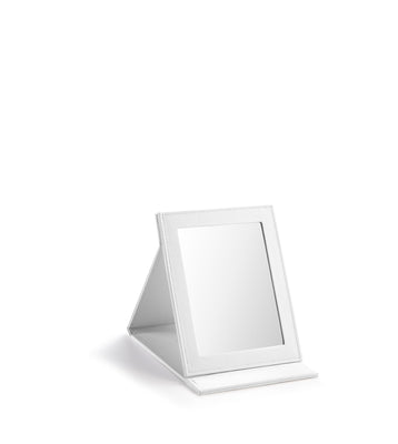 White Small Rectangle Foldable Mirror