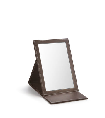 Chocolate Large Rectangle Foldable Mirror