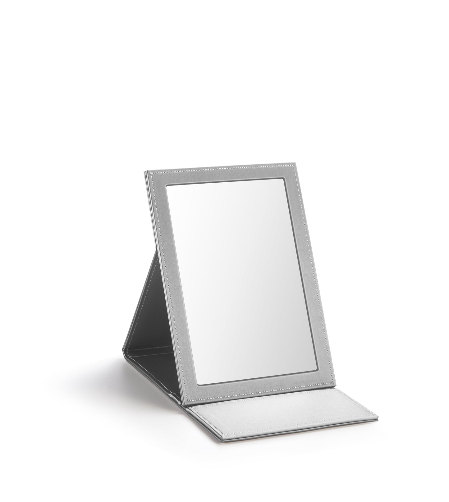Silver Gray Large Rectangle Foldable Mirror