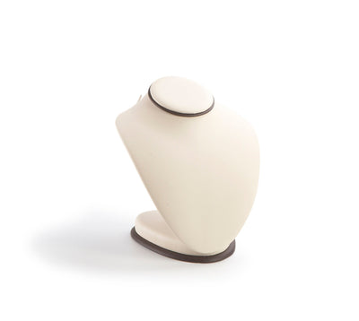 Chocolate/Beige Leatherette Large Neckform