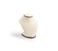 Chocolate/Beige Leatherette Small Neckform