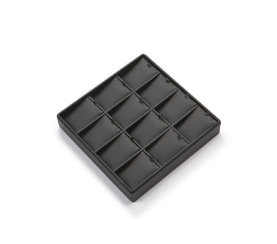 Black Leatherette 12 Pendant Tray