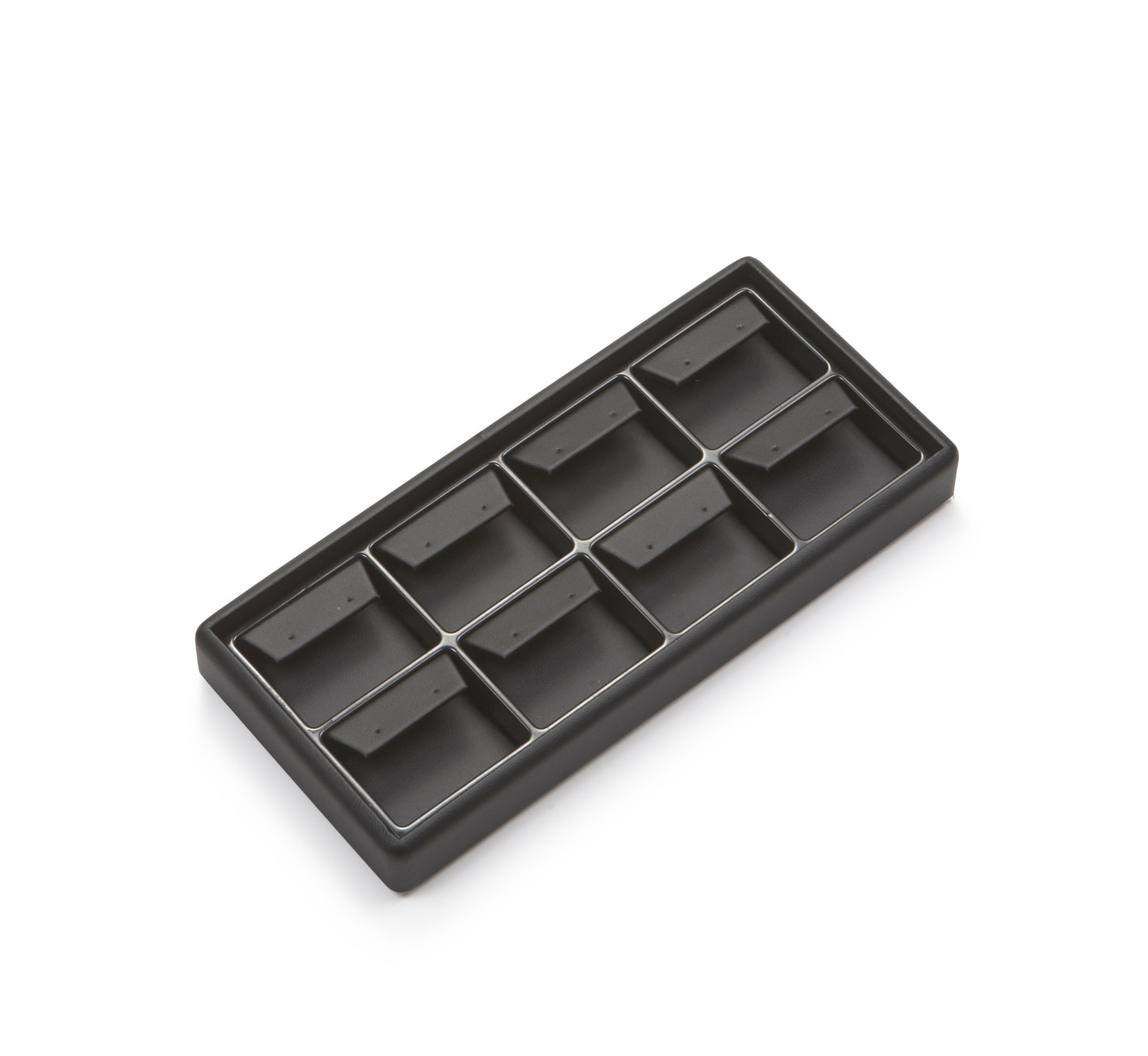 Black Leatherette Light Weight 8 Earring Tray