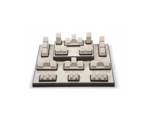 Chocolate/Beige Leatherette Showcase Display Set