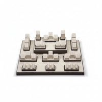 Chocolate/Beige Leatherette Showcase Display Set
