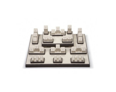 Chocolate/Beige Leatherette Showcase Display Set