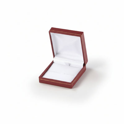 Leatherette with Gold Rim Cufflinks Box
