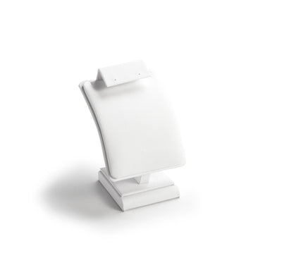 White Leatherette Earring/Pendant Stand
