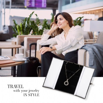 Novel Box Ring Earring Necklace Bracelet Combo Jewelry Box In Black