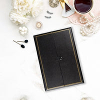 Novel Box Ring Earring Necklace Bracelet Combo Jewelry Box In Black