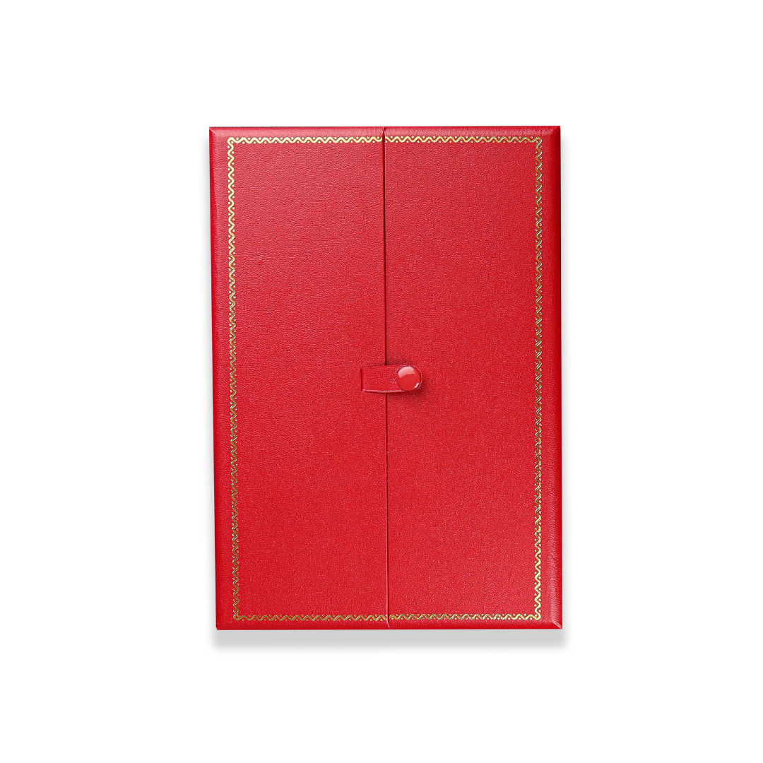 Novel Box Ring Earring Necklace Bracelet Combo Jewelry Box In Red