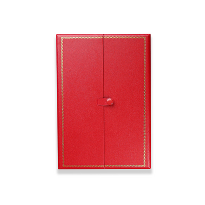 Novel Box Ring Earring Necklace Bracelet Combo Jewelry Box In Red