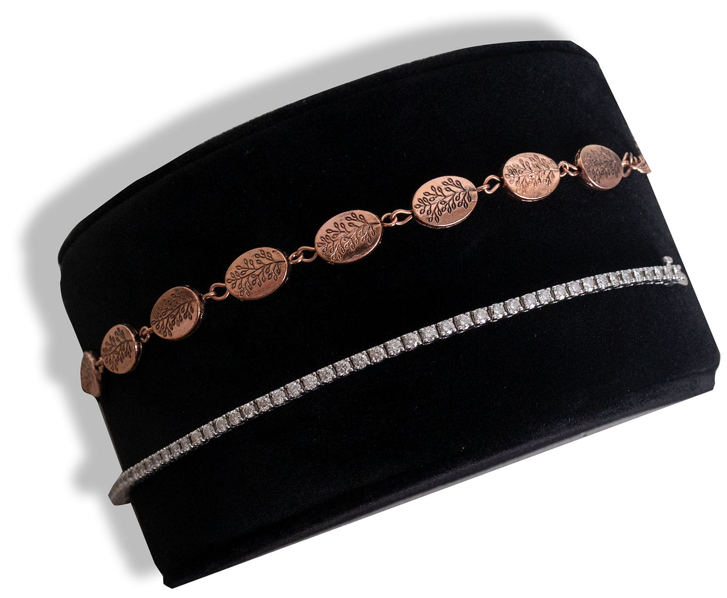 Novel Box Half Moon Arched Bracelet & Watch Jewelry Display