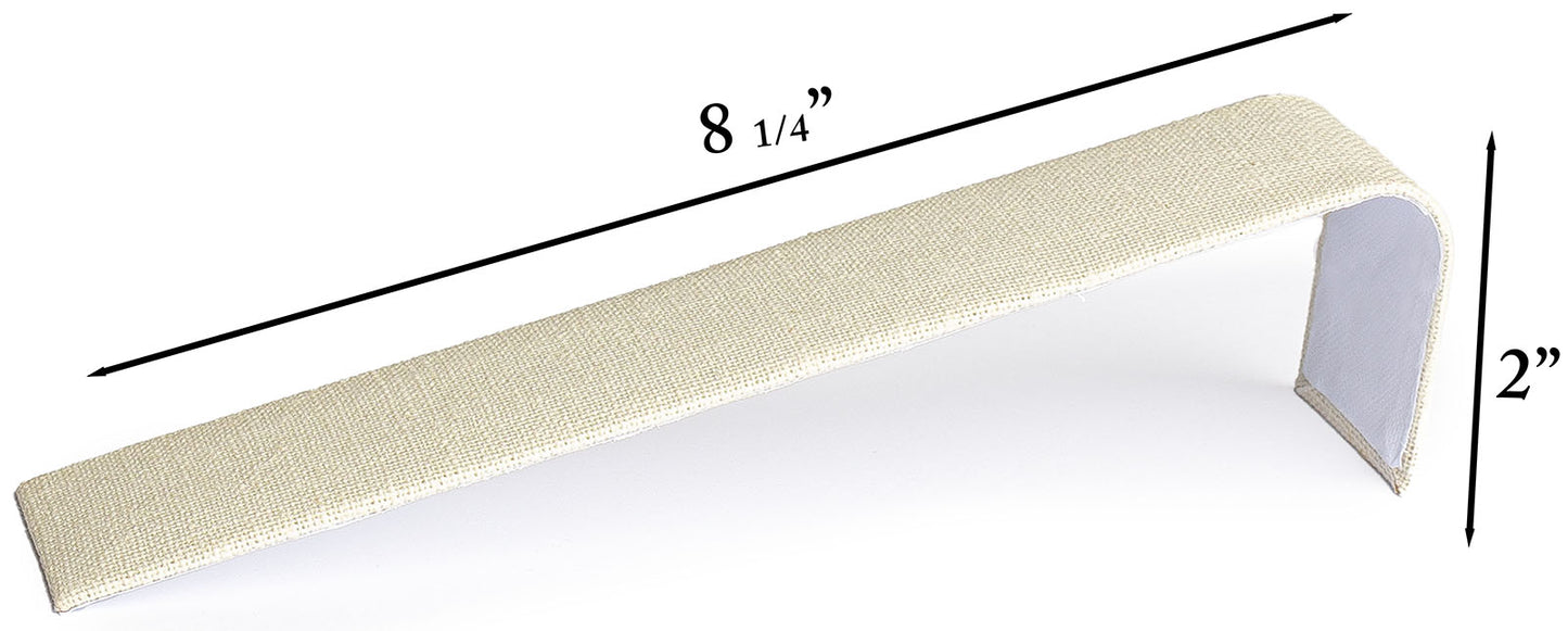 Slim Burlap Leatherette Ramp for Bracelets & Watches