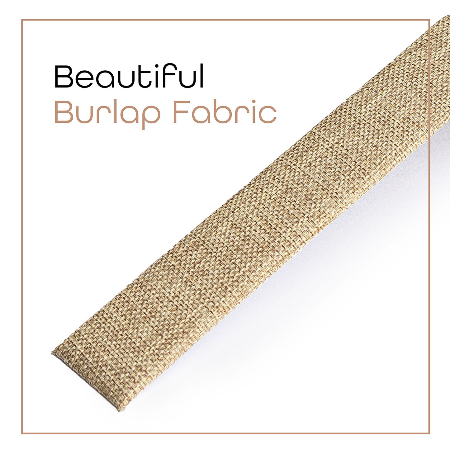 Slim Burlap Leatherette Ramp for Bracelets & Watches