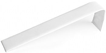 Novel Box Slim Bracelet & Watch Jewelry Display Ramp In White Leatherette