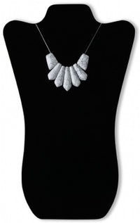 Novel Box 14.5" Black Velvet Necklace Chains Pendant Jewelry Foldable