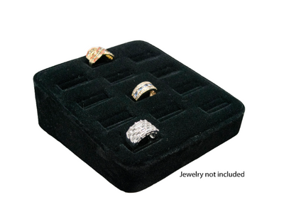 Novel Box™ 12 Slot Ring/Cufflink Tray Stand Holder Jewelry Display 5.75X5X2