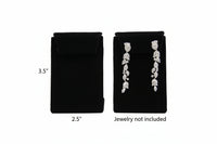 Novel Box™ Leaning Drop Earring Jewelry Display Stand 3.5X2.5" In Black