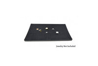 144 Ring Jewelry Tray Foam Black Velour Liner Insert