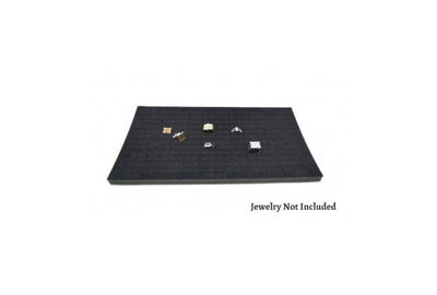 144 Ring Jewelry Tray Foam Black Velour Liner Insert