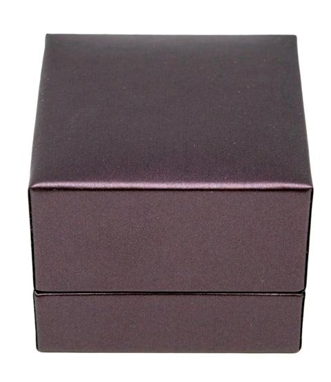 Purple Leatherette Ring Slit Box