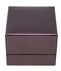 Purple Leatherette Ring Slit Box