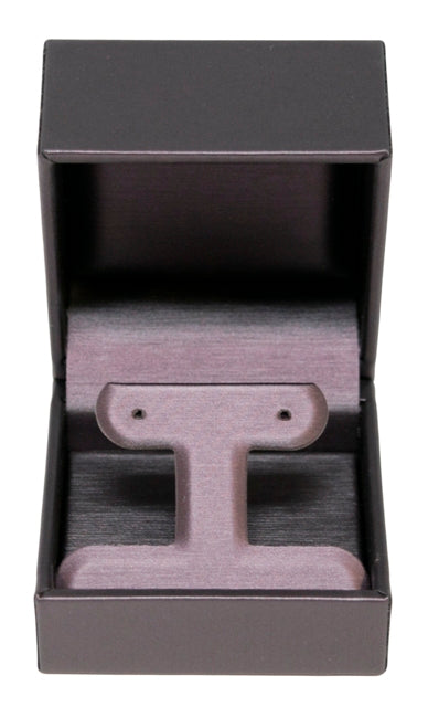 Purple Leatherette Earring Tree Box