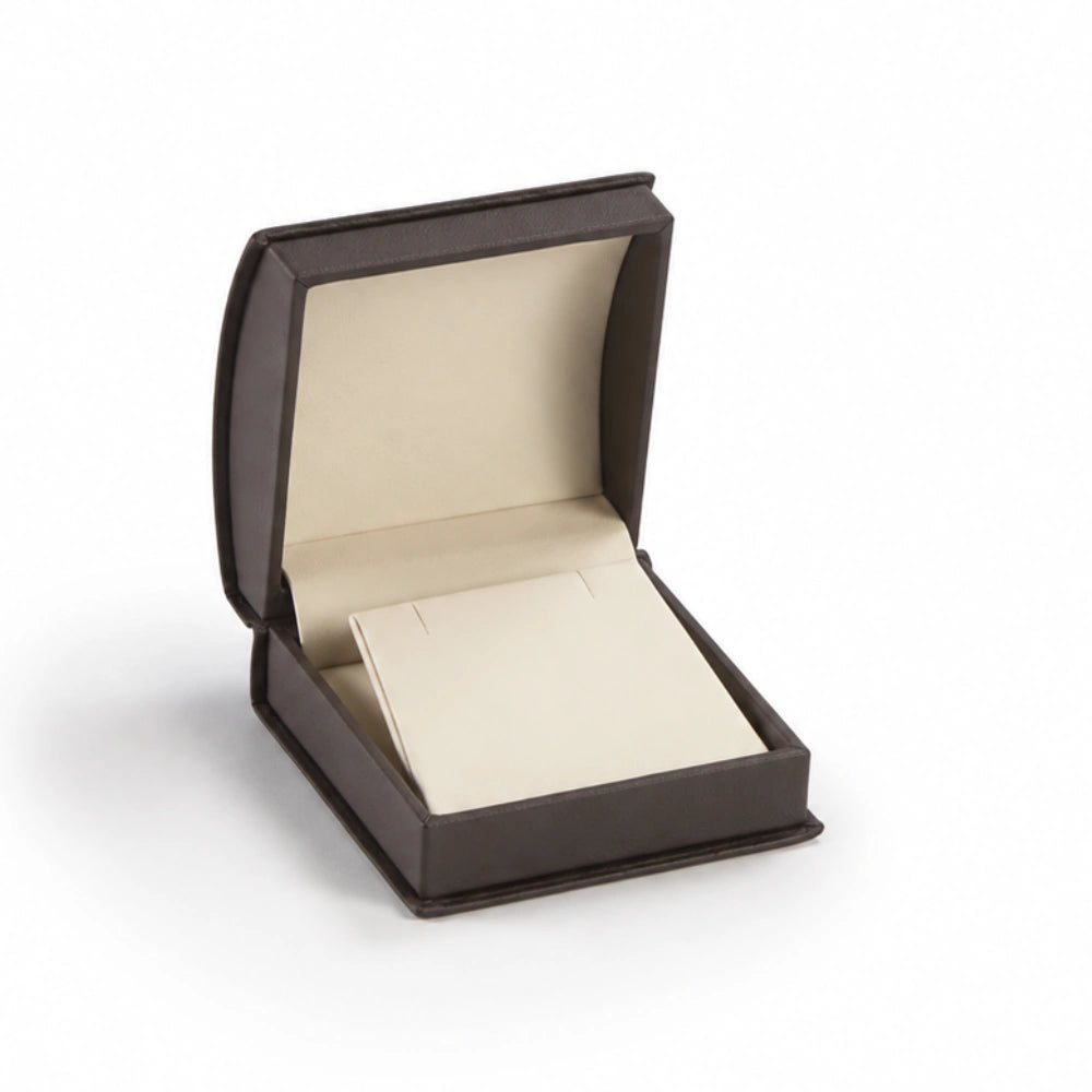 Leatherette Roll Top Medium Earring/Pendant Box