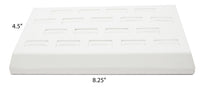 18 Slot White Leatherette Ring/Cufflink Jewelry Tray Display