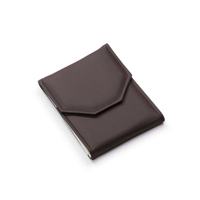Chocolate Beige Large Leatherette Pearl Folder
