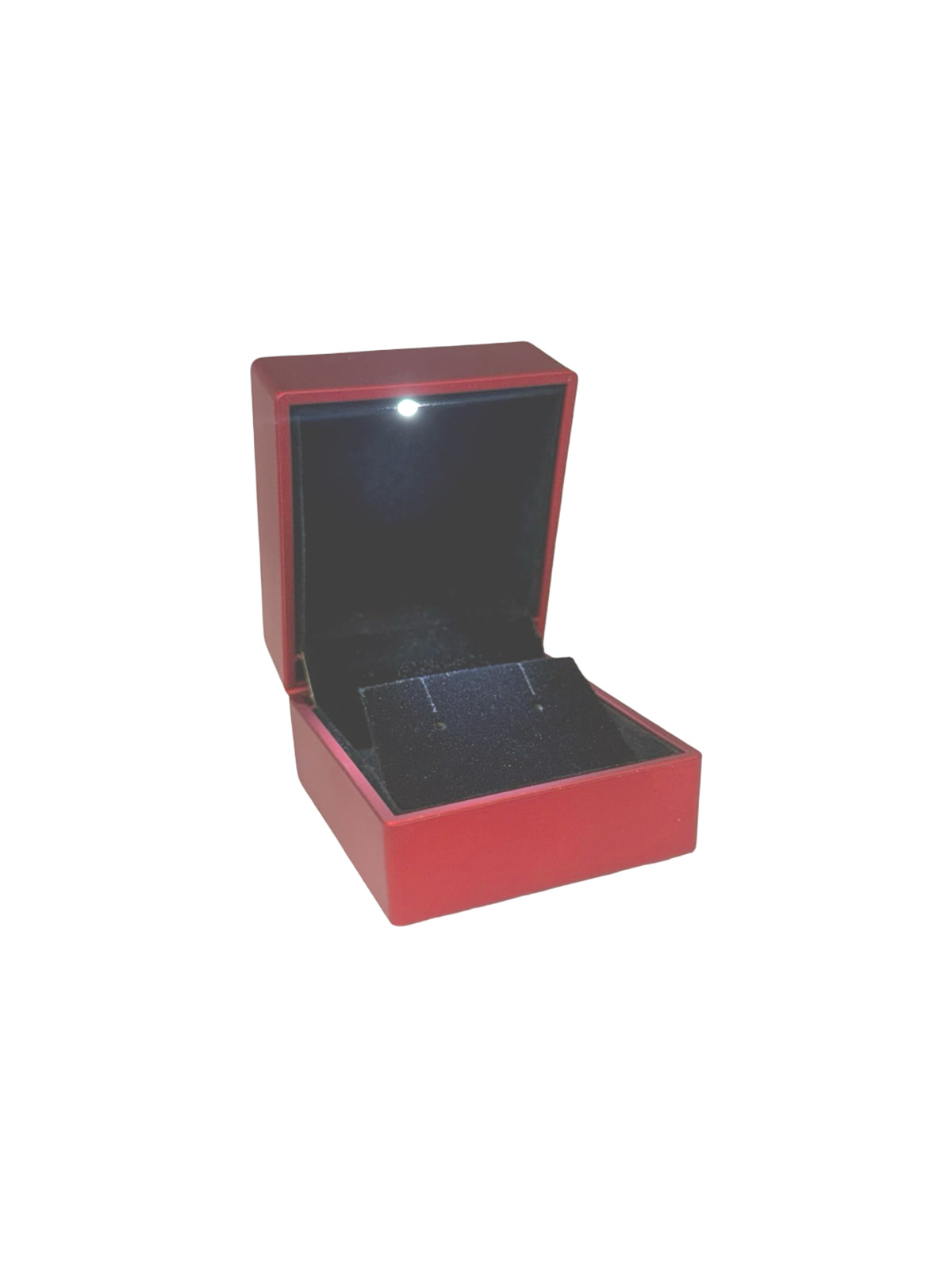 Red Opened Soft Touch LED Earring Boxx