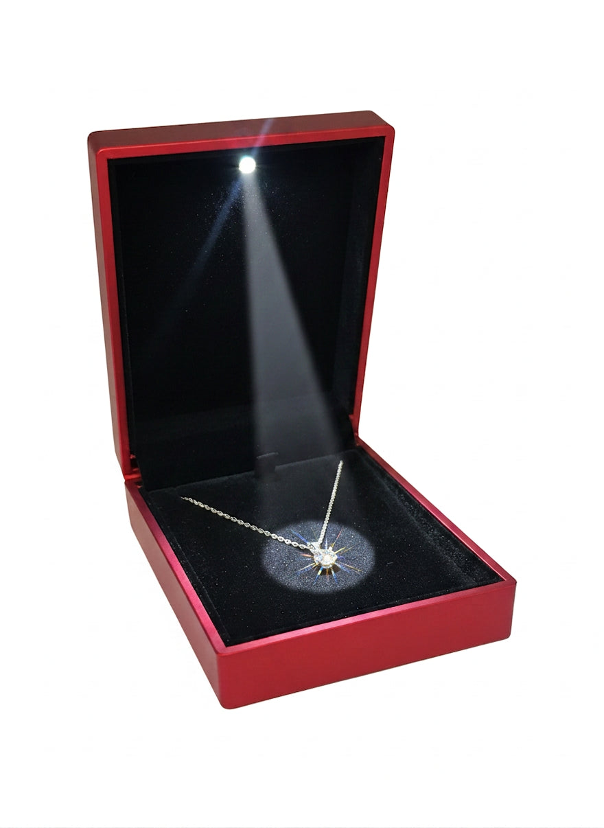 Red Open Soft Touch LED Pendant Box