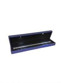 Blue Leatherette LED Bracelet Box