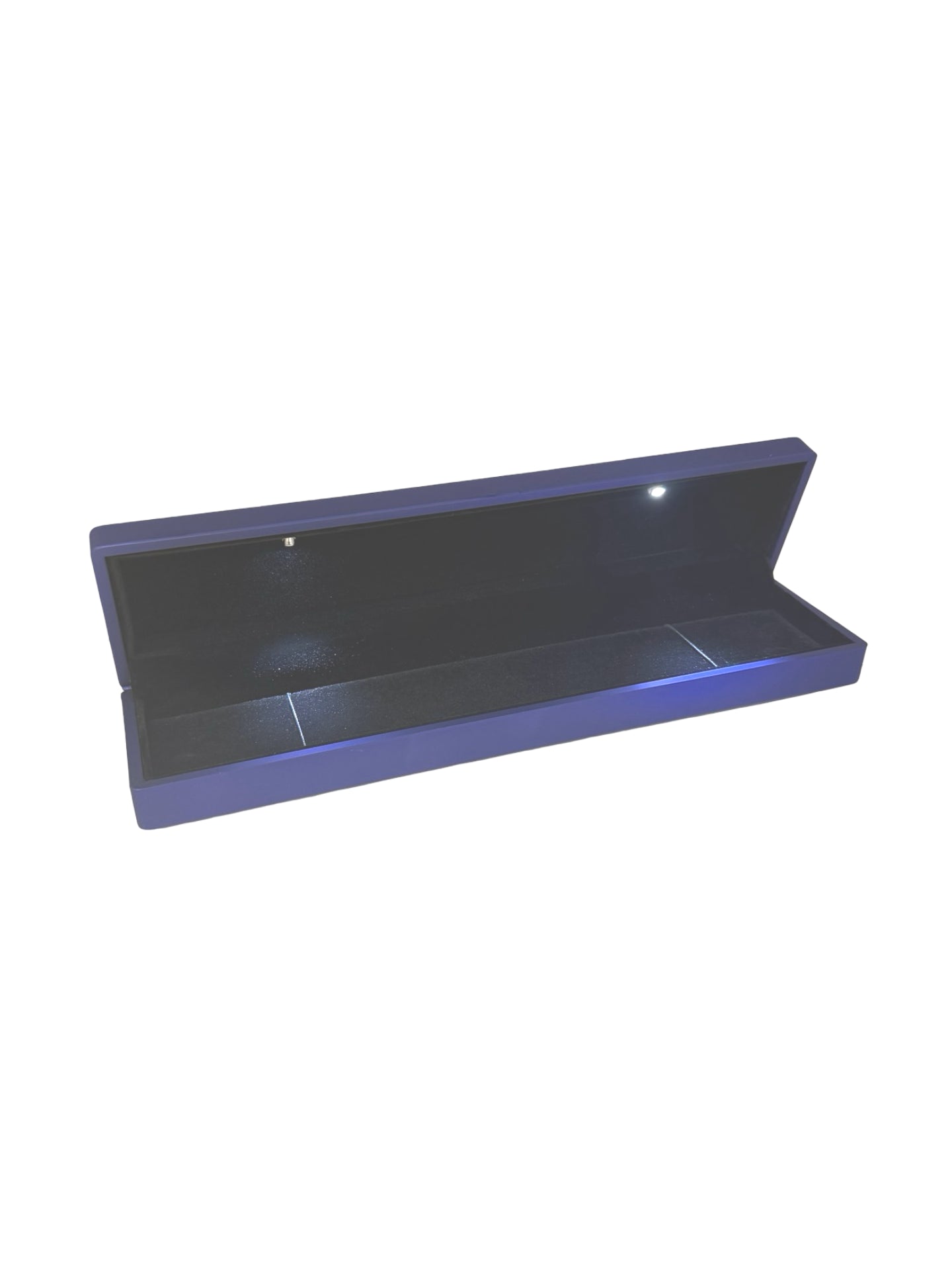 Blue Leatherette LED Bracelet Box