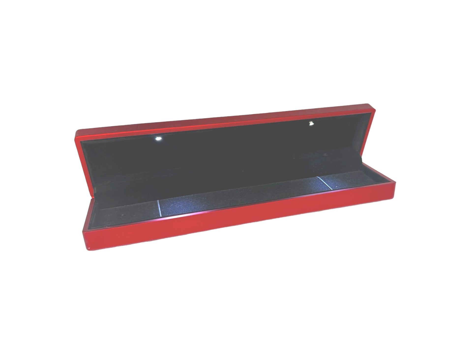 Red Leatherette LED Bracelet Box