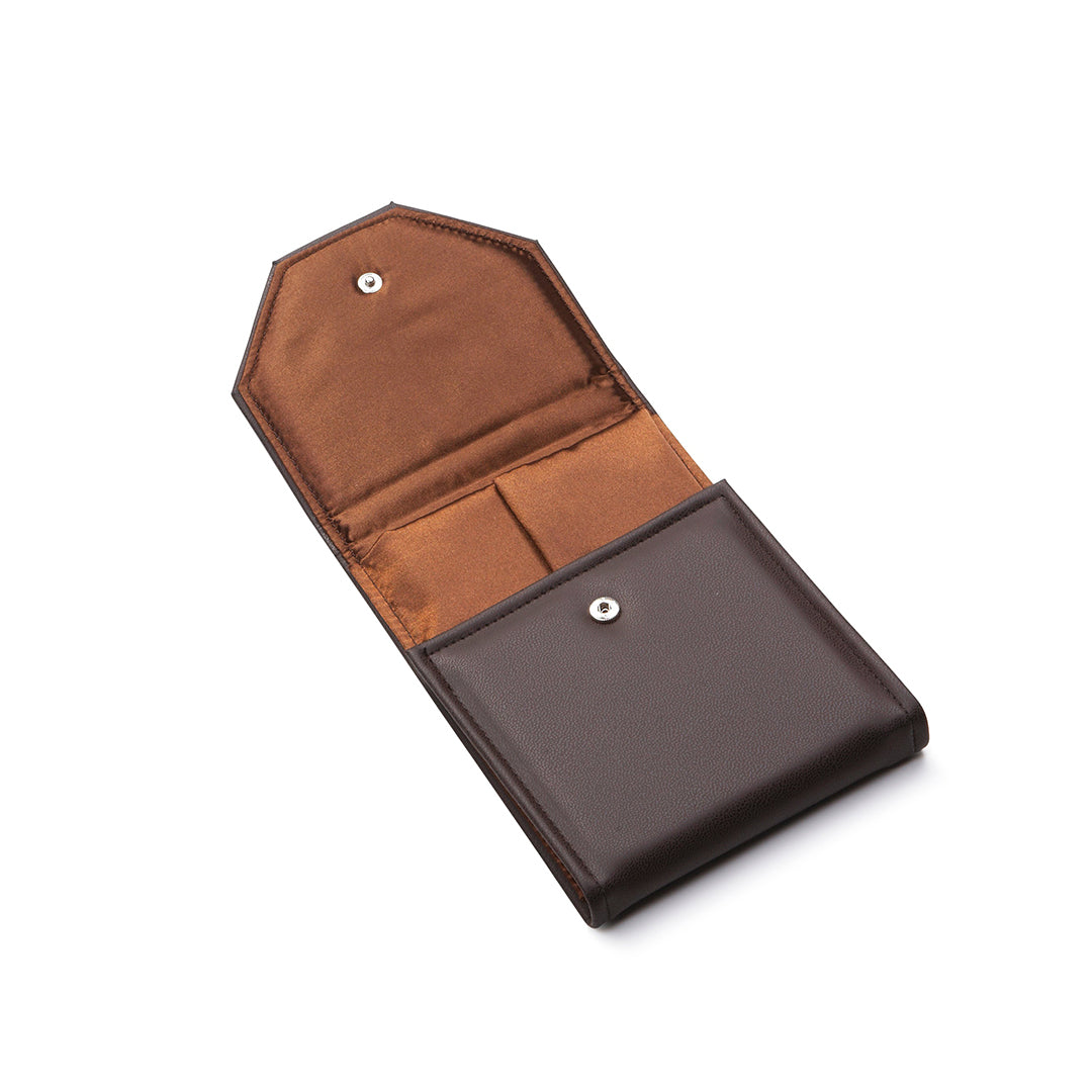 Chocolate Leatherette Large Pearl Folder