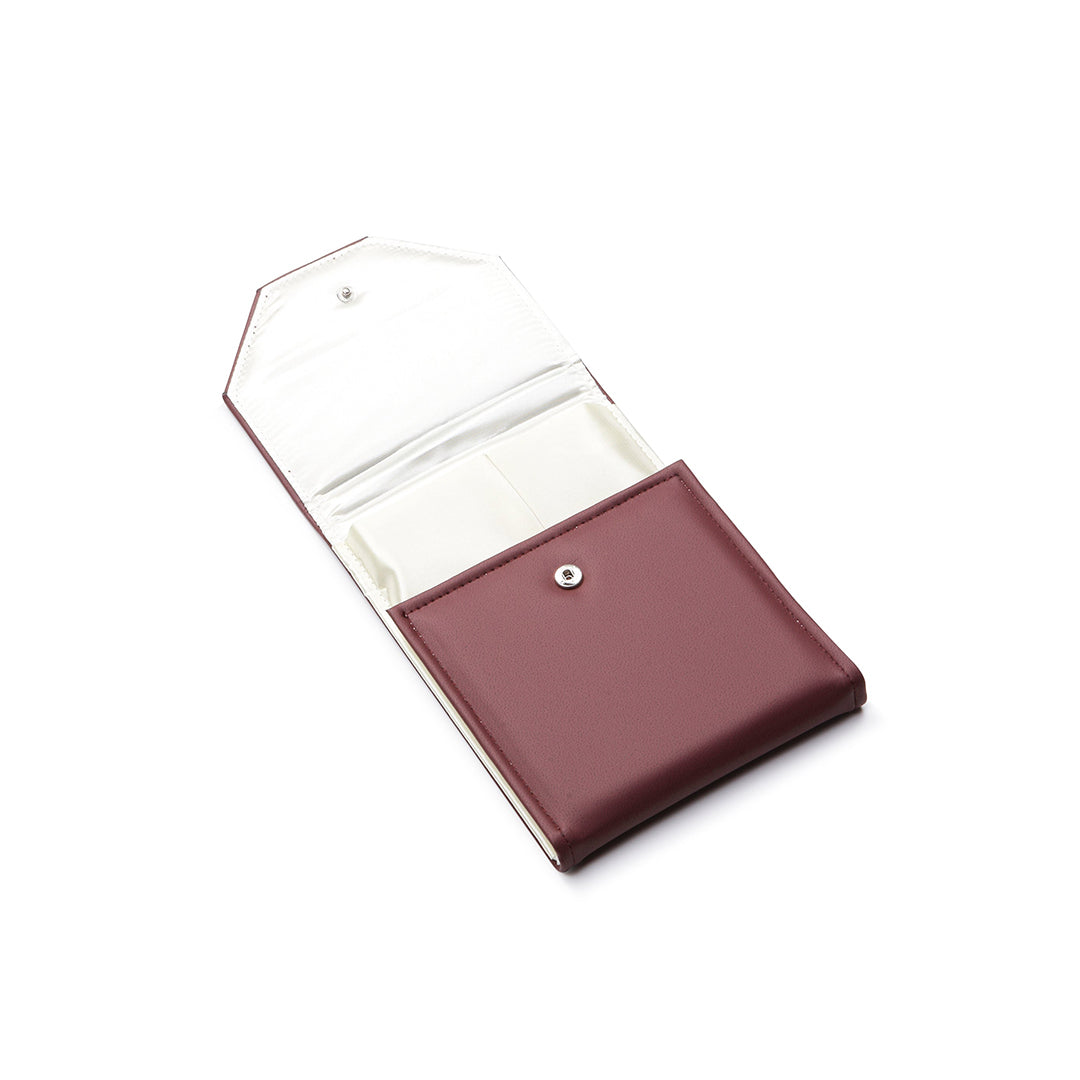 Burgundy Leatherette Large Pearl Folder – Novel Box