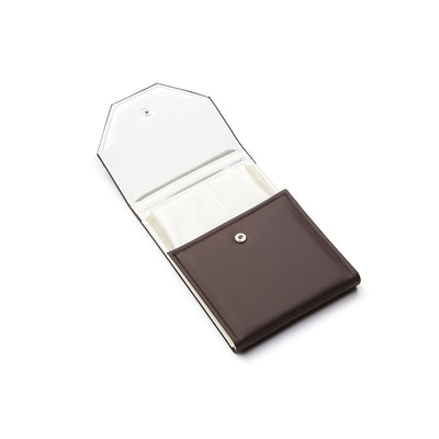 Chocolate Beige Large Leatherette Pearl Folder